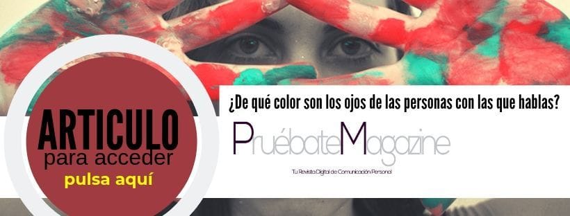 De qué color son los ojos de las personas con las que hablas