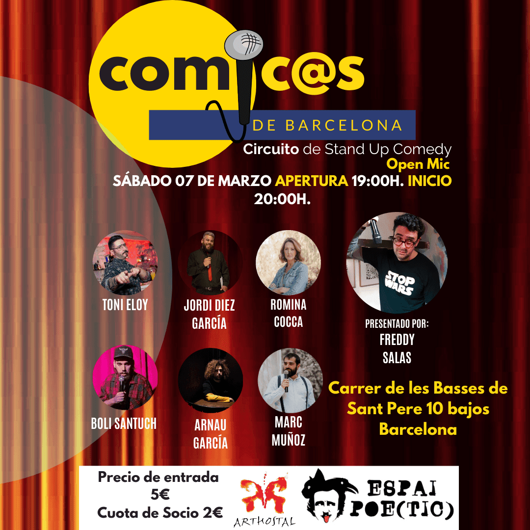Comicos de Barcelona Freddy Salas